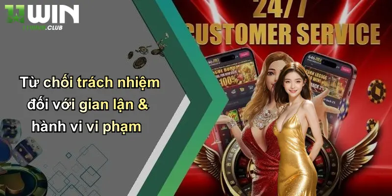 Từ chối trách nhiệm đối với gian lận & hành vi vi phạm